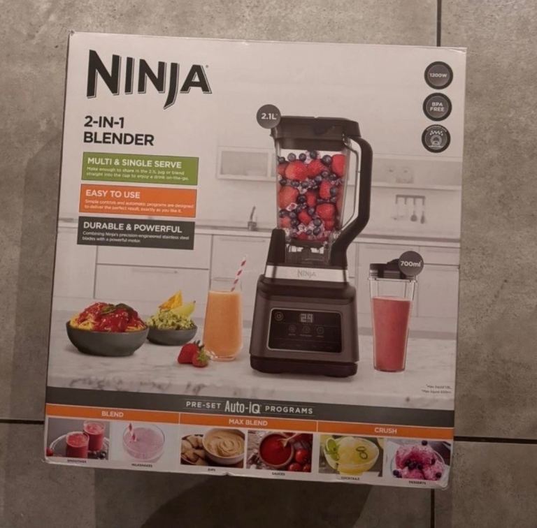 Ninja BN750UK Auto IQ Multi Serve Blender Brand New