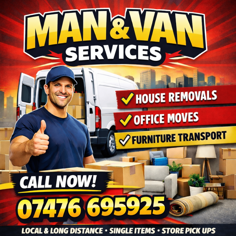 Van guy man and van in east west north south London cheap affordable moving company same day service