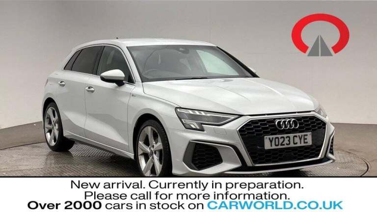 2023 Audi A3 1.5 TFSI 35 S line Sportback 5dr Petrol Manual Euro 6 (s/s) (150 ps) Hatchback Petro...