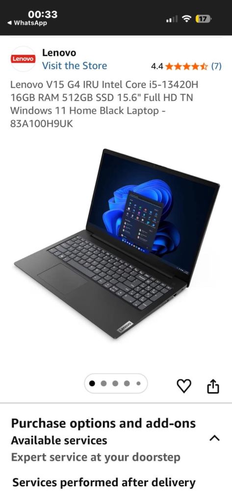 Brand New Lenovo V15 G4 Laptop – Unused 