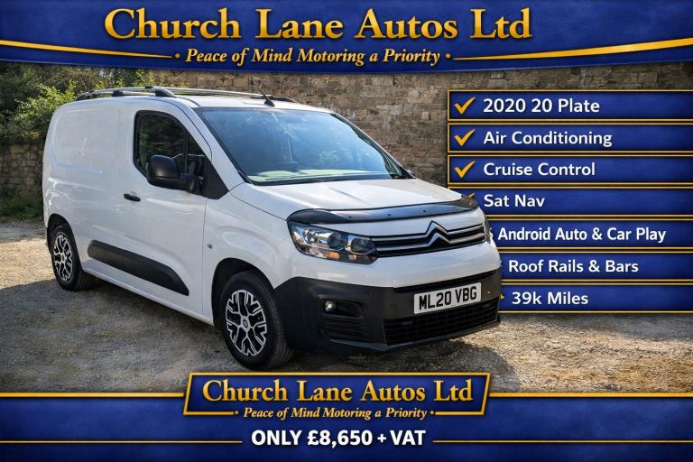 2020 Citroen Berlingo 1.5 BlueHDi 650Kg Enterprise 75ps PANEL VAN Diesel Manual