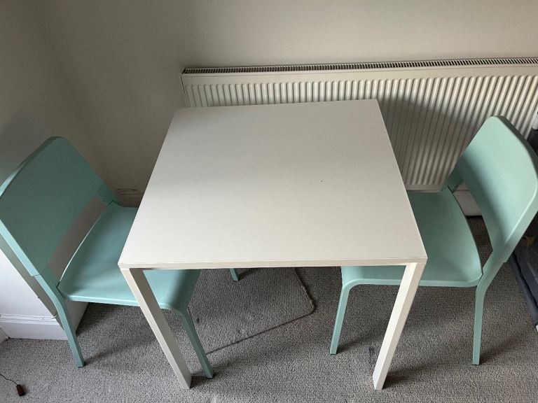 Square table with chairs