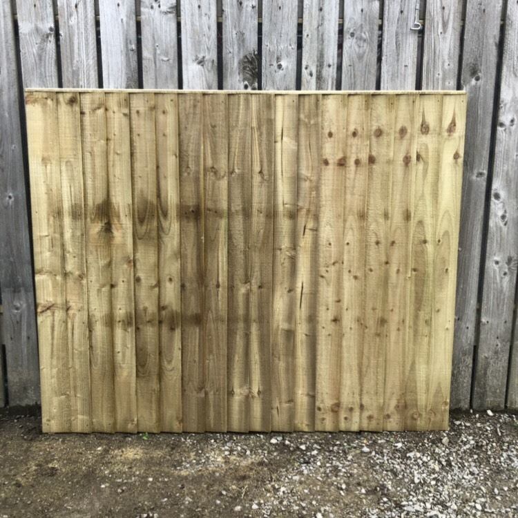 image for Heavy duty vertical fence panels, tanalised, pressure treated