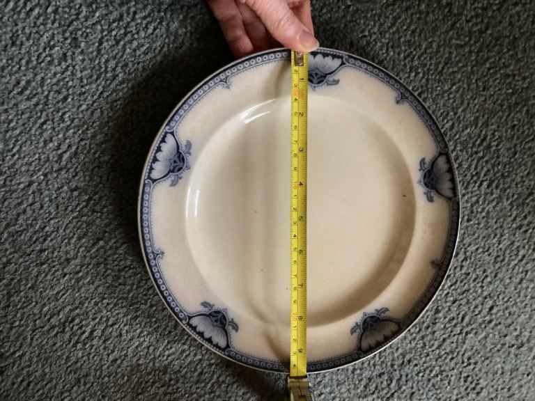 3 Burleigh semi porcelain vintage plates