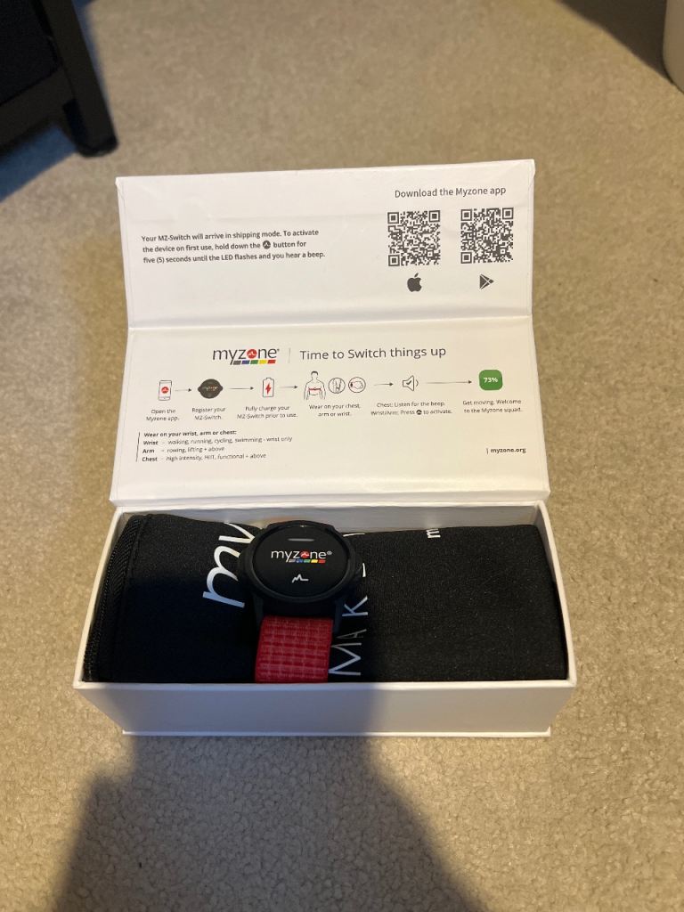 Myzone mz-switch fitness tracker brand new 