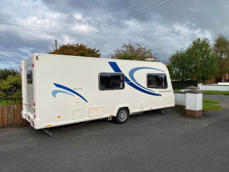 For Sale - 2011 Bailey Pegasus II Milan 4 berth caravan, air awning and additional accessories.