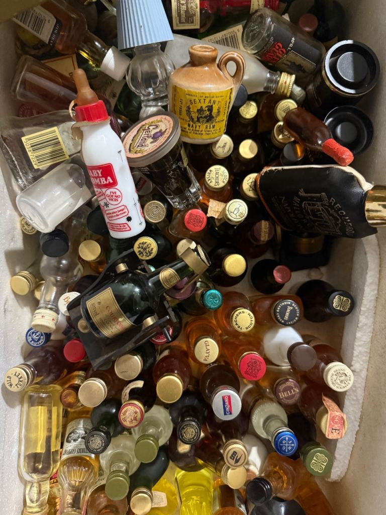 VINTAGE MINATURE ALCOHOL