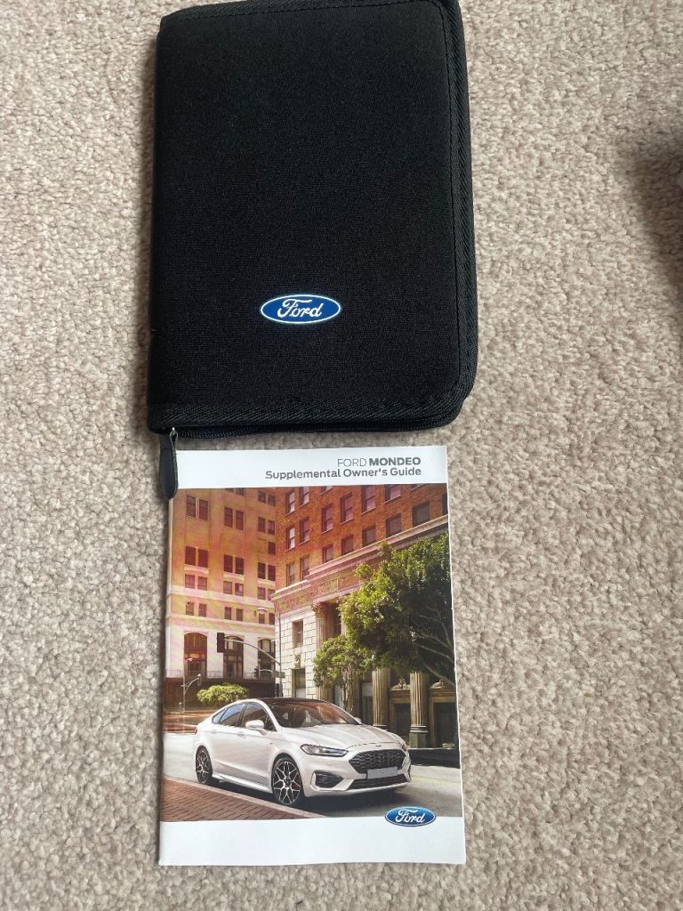 Ford Mondeo 2021 onwards supplemental owners guide and case