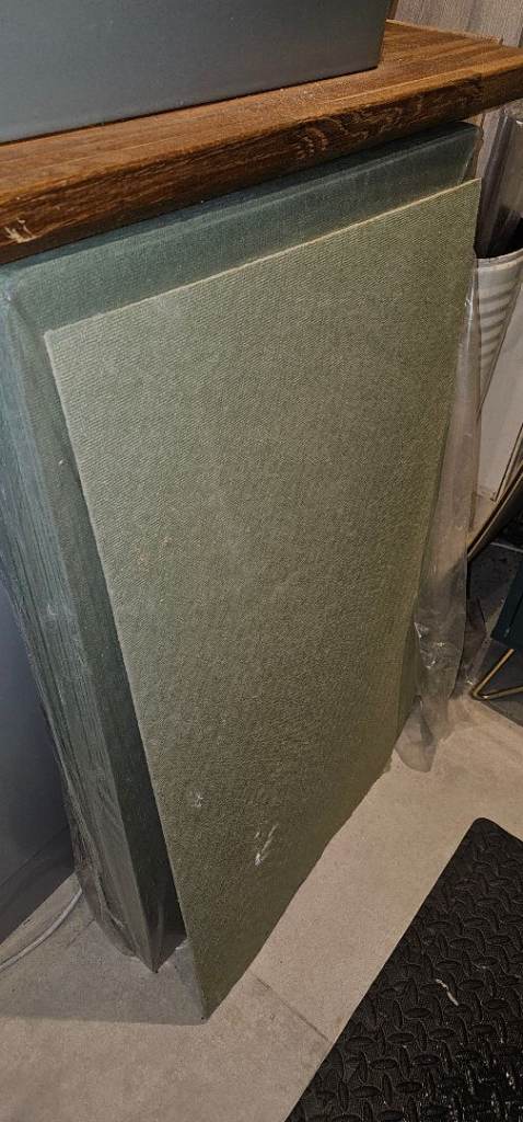Wickes Fibreboatd Green underlay.