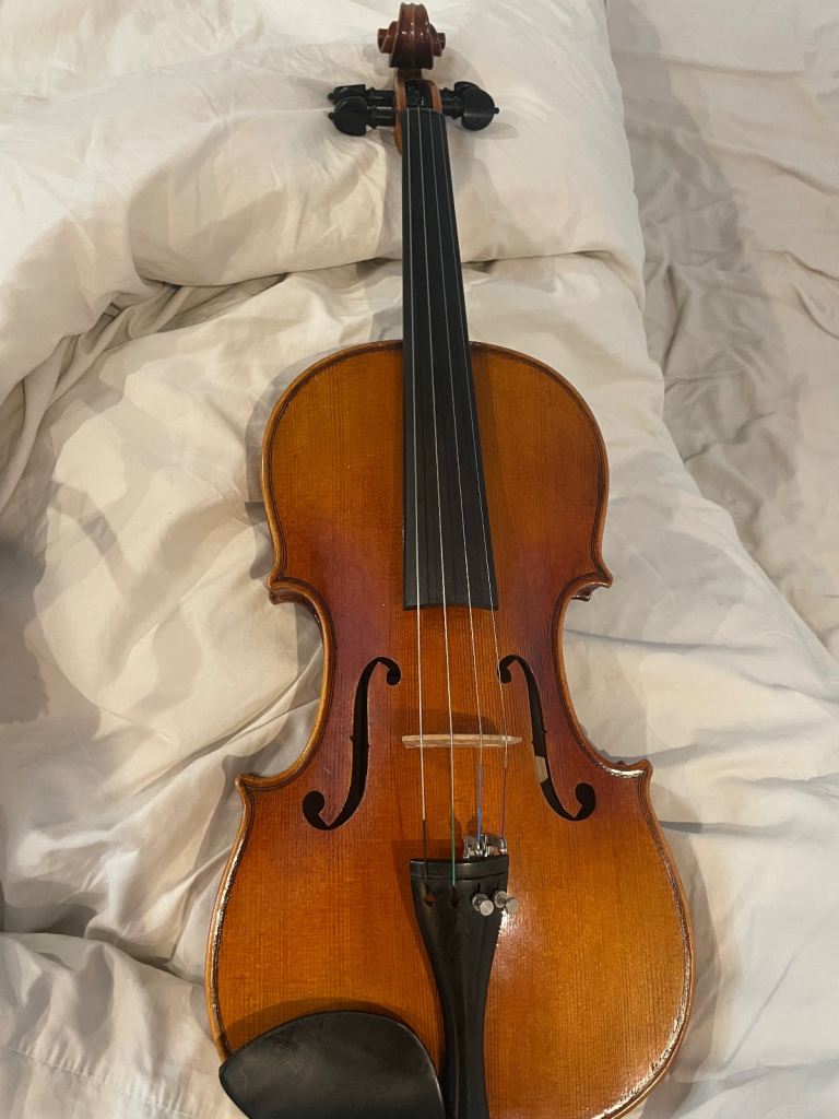 Nice sounding old full size violin Czech label 