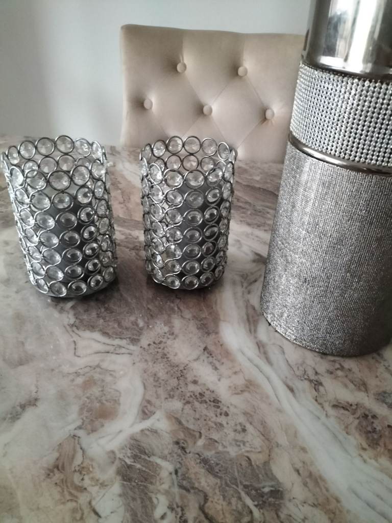 Silver flower vase 