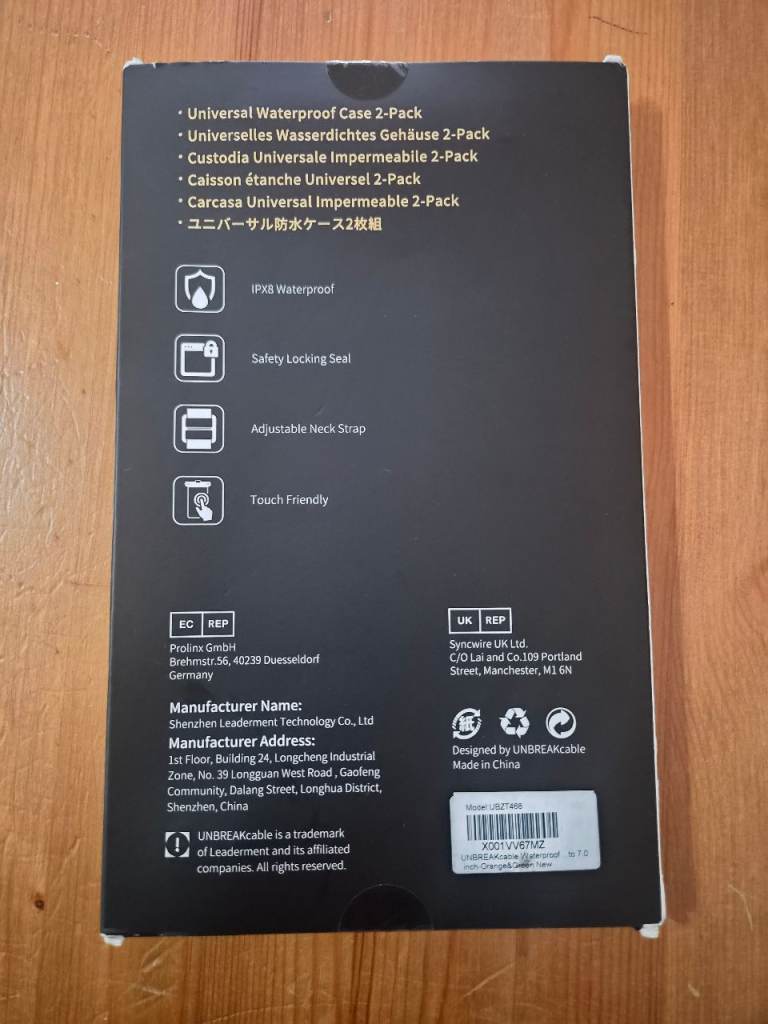Universal waterproof phone case 2 pack