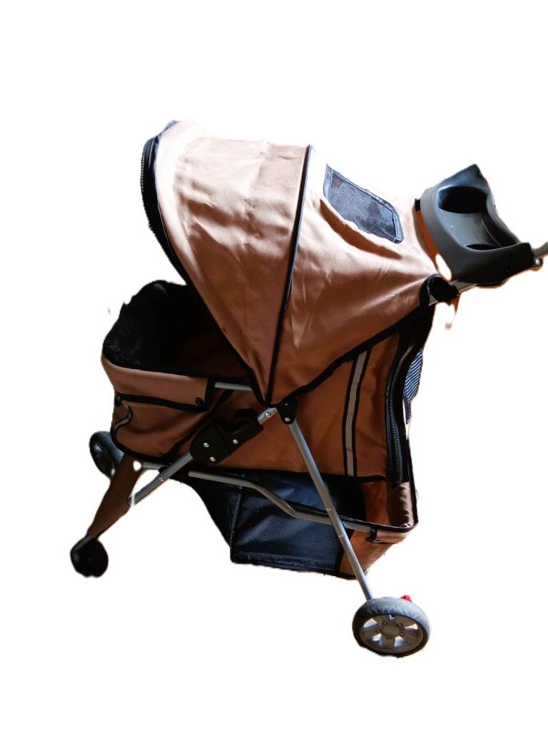  Folding Pet Stroller Beige Lightweight