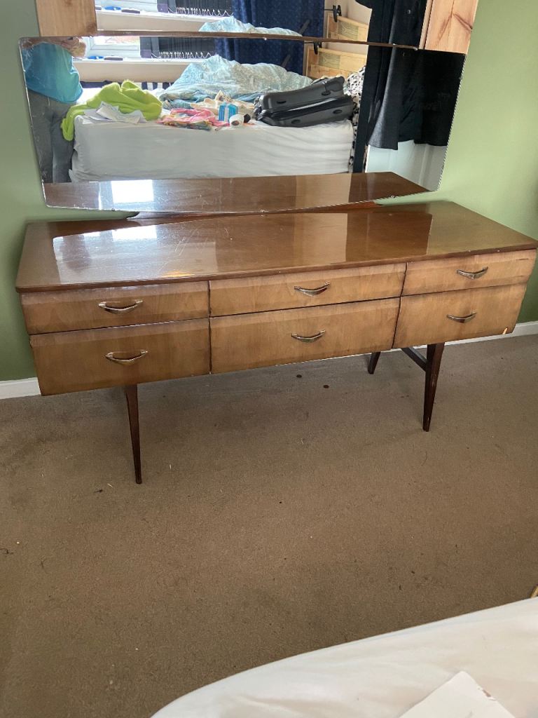Retro wooden dressing table