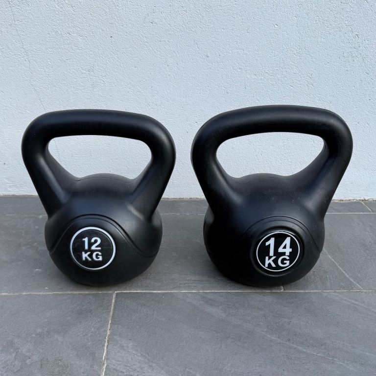 Kettlebells x2 (12kg and 14kg)