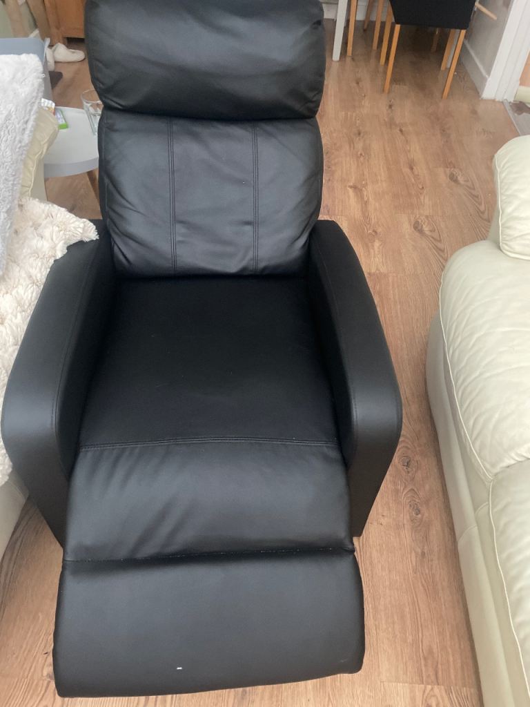 One seater recliner chair back massager 