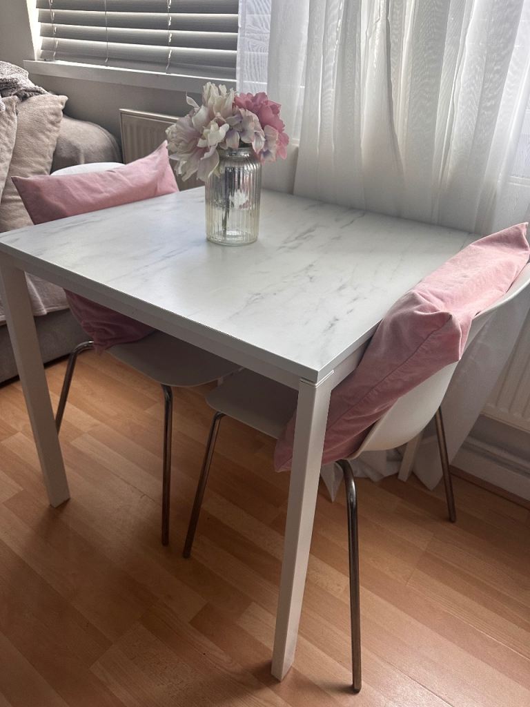 IKEA MELLTORP Dining table and 2 chairs 