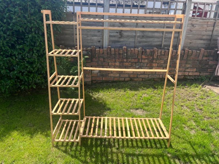 Bamboo Clothes Rail