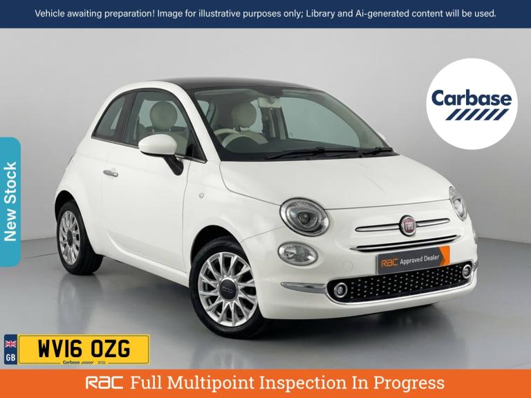 2016 Fiat 500 1.2 Lounge Hatchback 3dr Petrol Manual Euro 6 (s/s) (69 bhp) Hatchback PETROL Manual