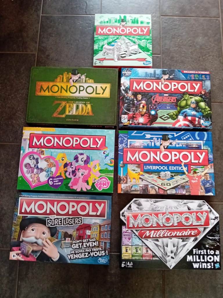 Variety Of Monopoly Board Games