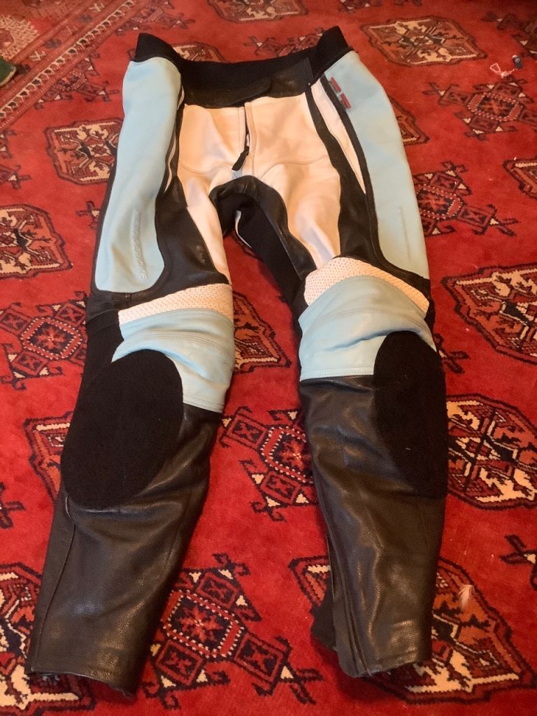 🏍️ LADIES HEIN GERICKE PSX R MOTORCYCLE 🏍️ LEATHER TROUSERS 👖 (SIZE 12-14)