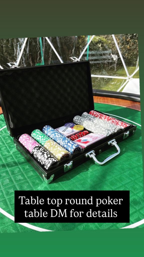 Table top poker set