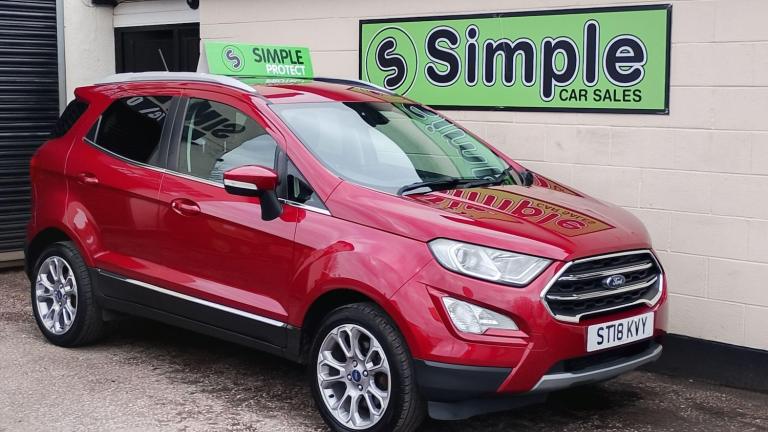 2018 Ford Ecosport 1.0T EcoBoost Titanium Euro 6 (s/s) 5dr HATCHBACK Petrol Manual