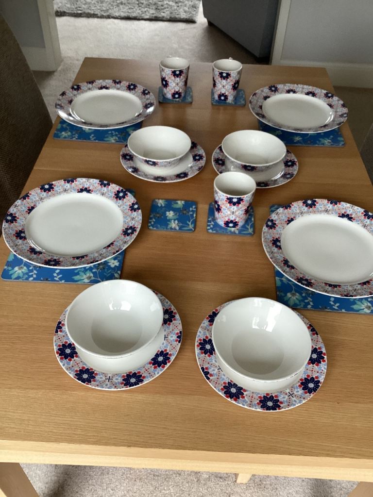 Monsoon crockery set and placemats (Denby)