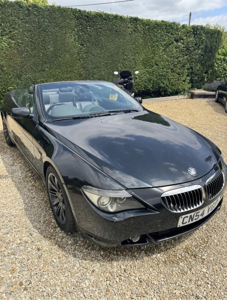 BMW 645CI Convertible in Stunning Black Metallic with Full Black Leather ULEZ 