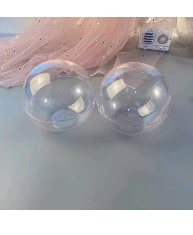 Bnib 30 PCS Clear Fillable Christmas Baubles