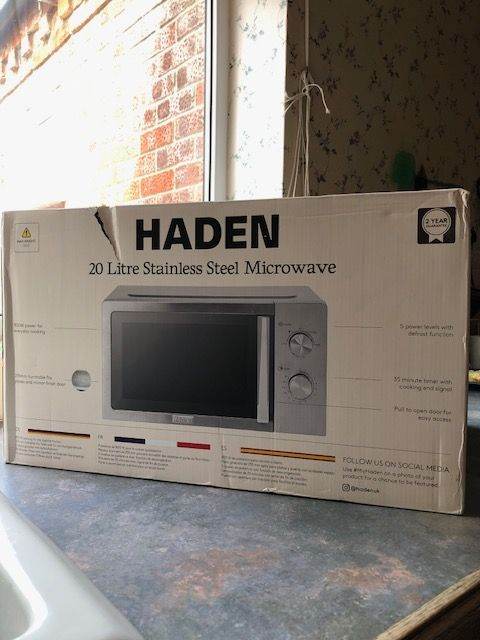 HADEN 20 litre stainless steel microwave oven