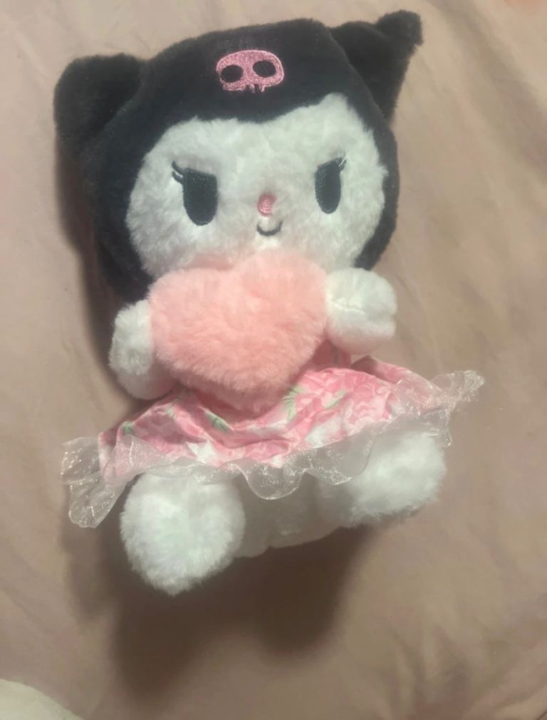 Kuromi Plush Toy with Pink Dress – As Good As New
