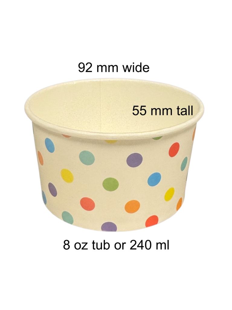 Tubs - for ice cream or sweets (50 pack NEW)