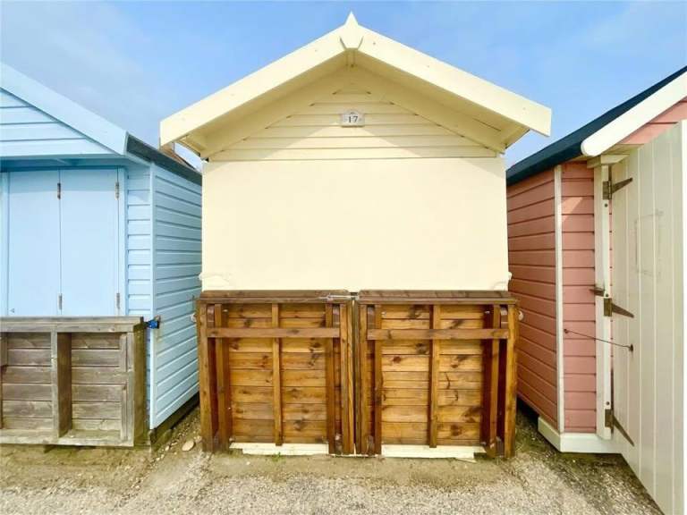 Front Row Beach Hut For Sale Friars Cliff