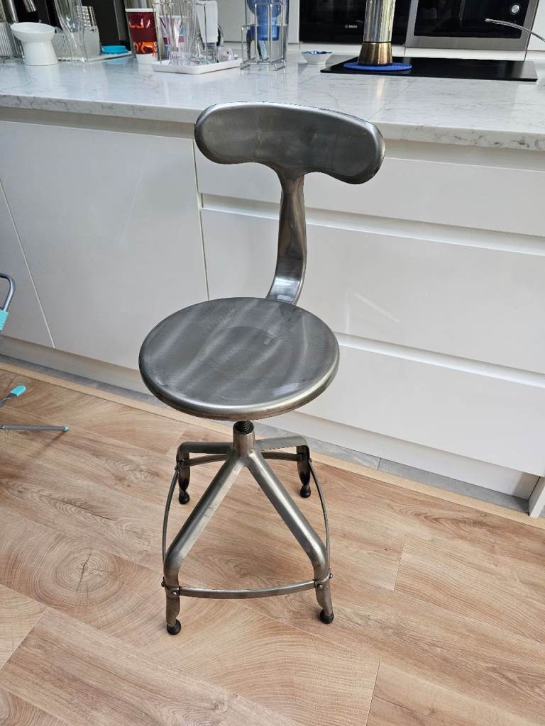 Mid century metal stool for sale