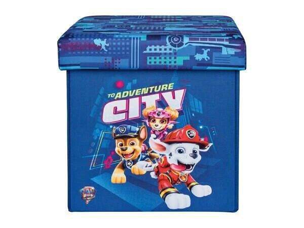 Brand New PAW PATROL HOME STORAGE STOOL TOY BOX CUBE CHESTS OTTOMAN LID - CHILDRENS