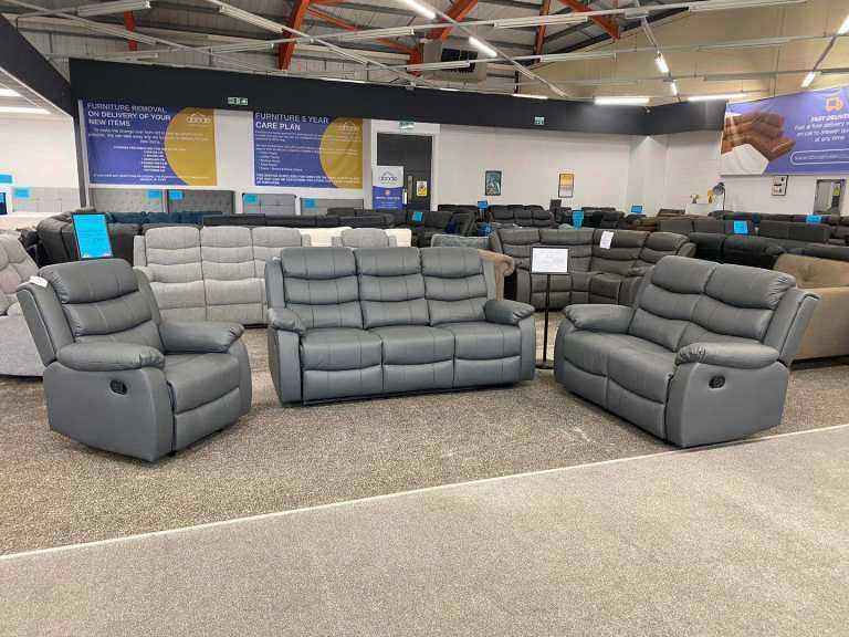 >>>Comfortable Leather Roma Recliner Sofa Set >> 3+2 Seater + Corner >> 35% Off >> Same Day