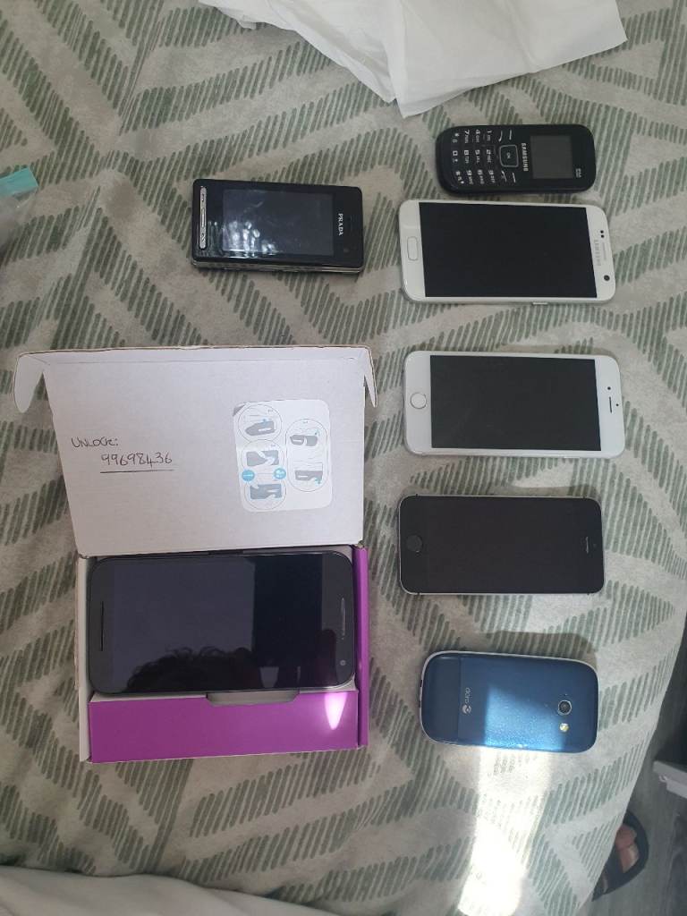 Joblot of mobiles phone sold as seen 