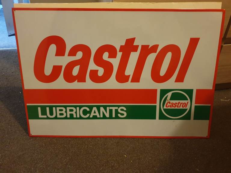 VINTAGE CASTROL SIGN  NEW OLD STOCK  