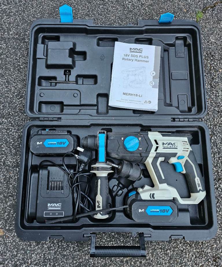 Cordless SDS hammer drill set for sale