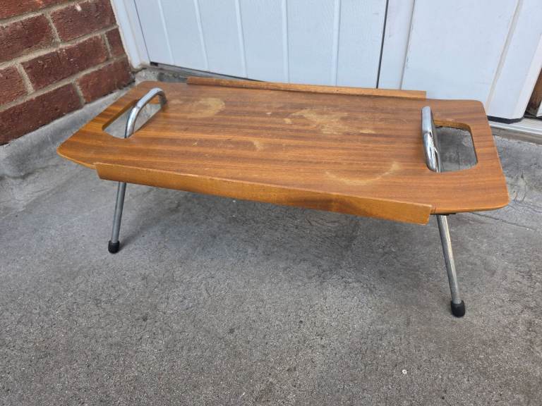 Mid Century Folding Bed Tray / Bijou Camper Van Table