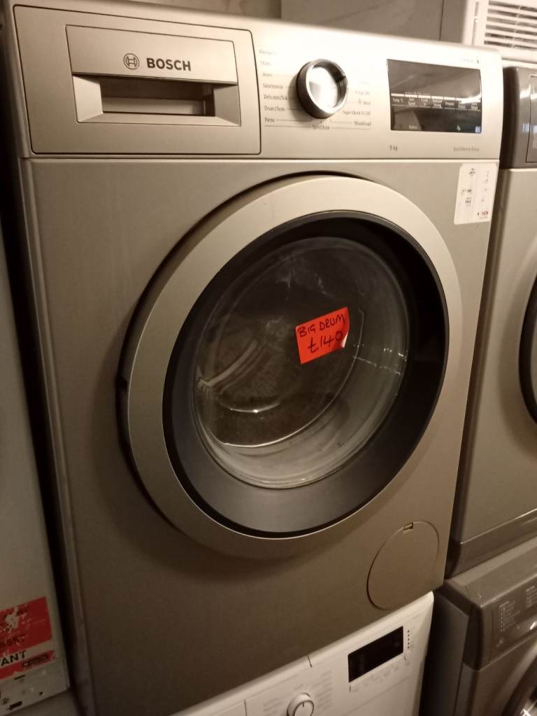 BOSCH 9KG SERIE 6 WASHING MACHINE WITH BIG DRUM 