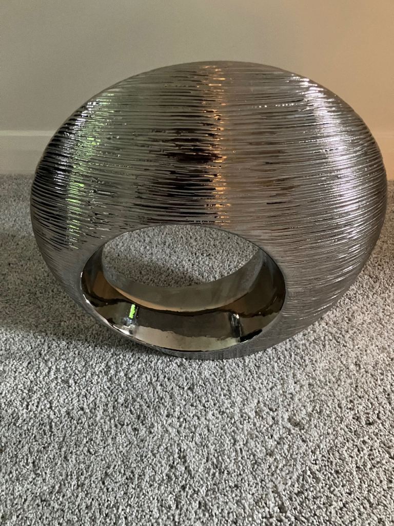 Large Silver Decorative Ornament