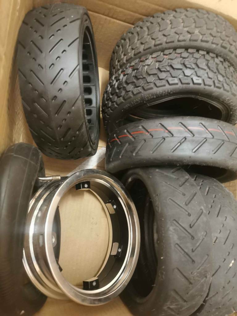  Electric Scooter Tyres (Box for 8/8.5inch wheels) Rim - Solid and hybrid Tyres