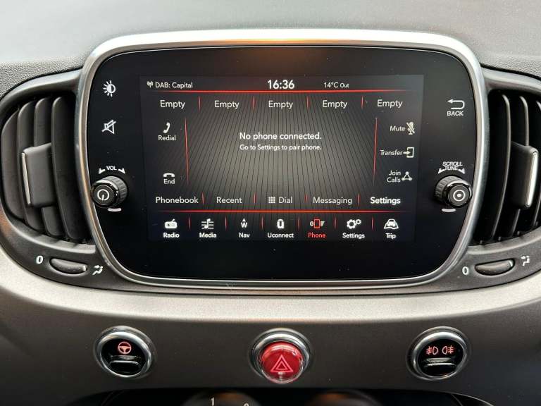 2020 Fiat 500 1.2 Rockstar, PANORAMIC SUNROOF, Motorhome Towcar (Braked) A Frame