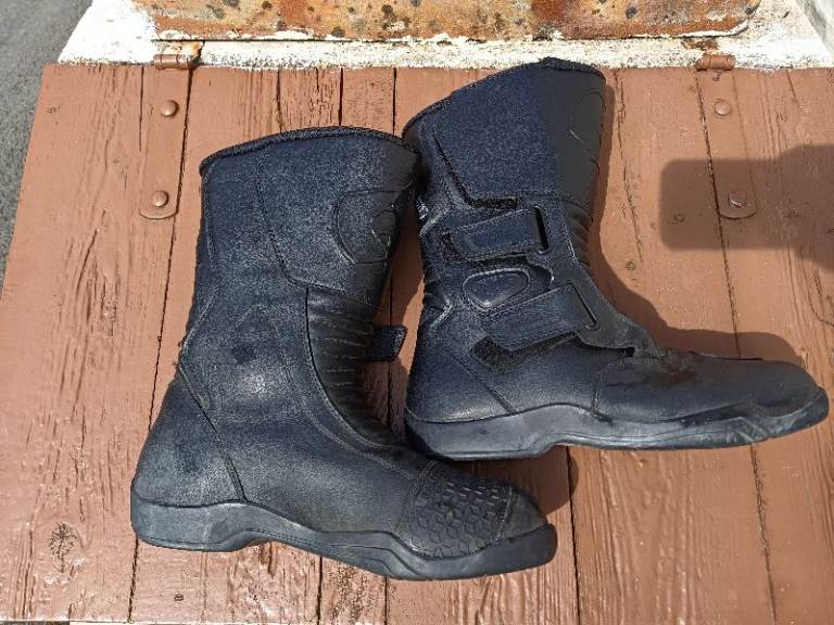 Oxford Delta Rainseal Waterproof Motorcycle Leather Touring Boots - Black (uk size 10, adult, men