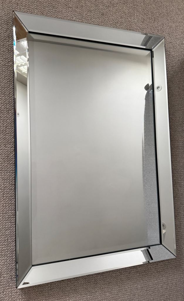Elegant Bevelled Edge Framed Mirror 915mm x 610mm