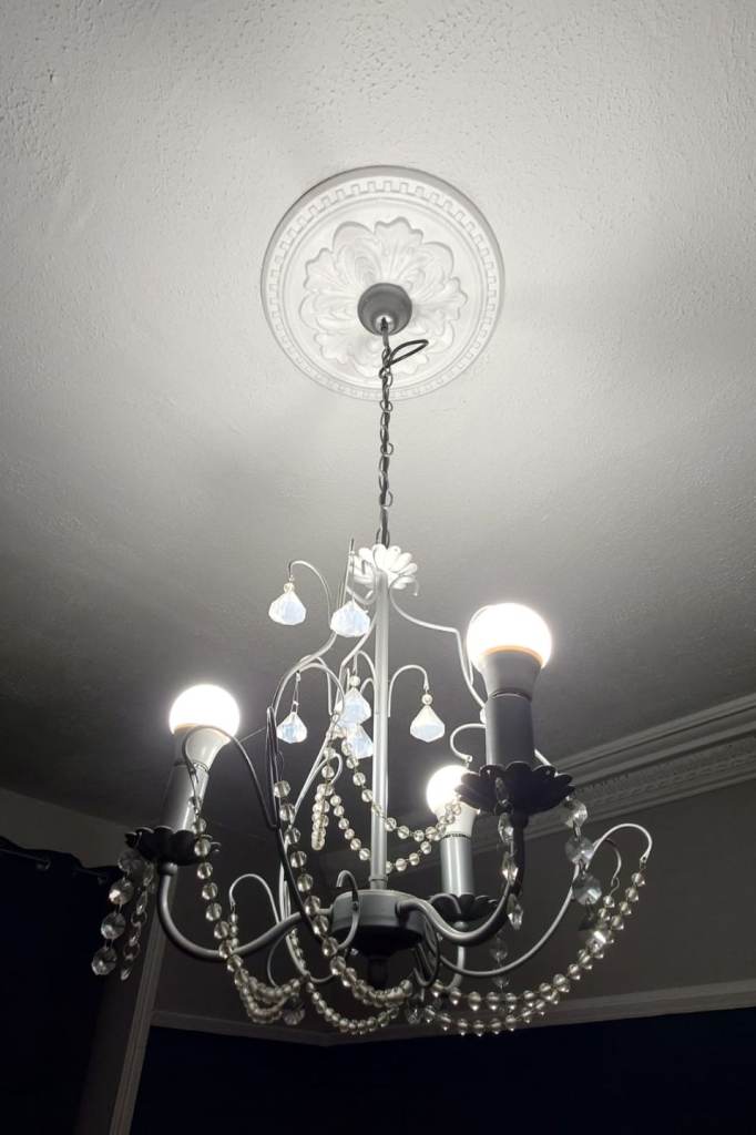 Laura Ashley Style 5 Arm Chandelier Ceiling Light