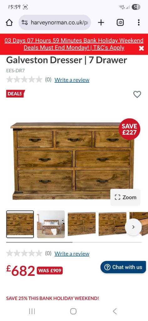 Harvey norman drawers 