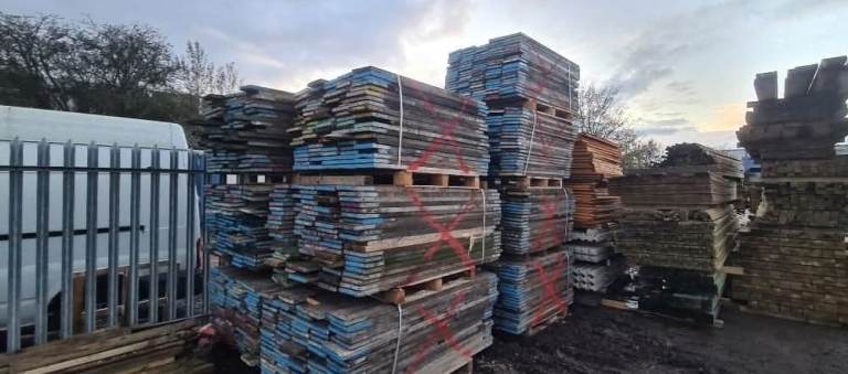 Timber reclaimed scaffolding boards in all sizes available 
